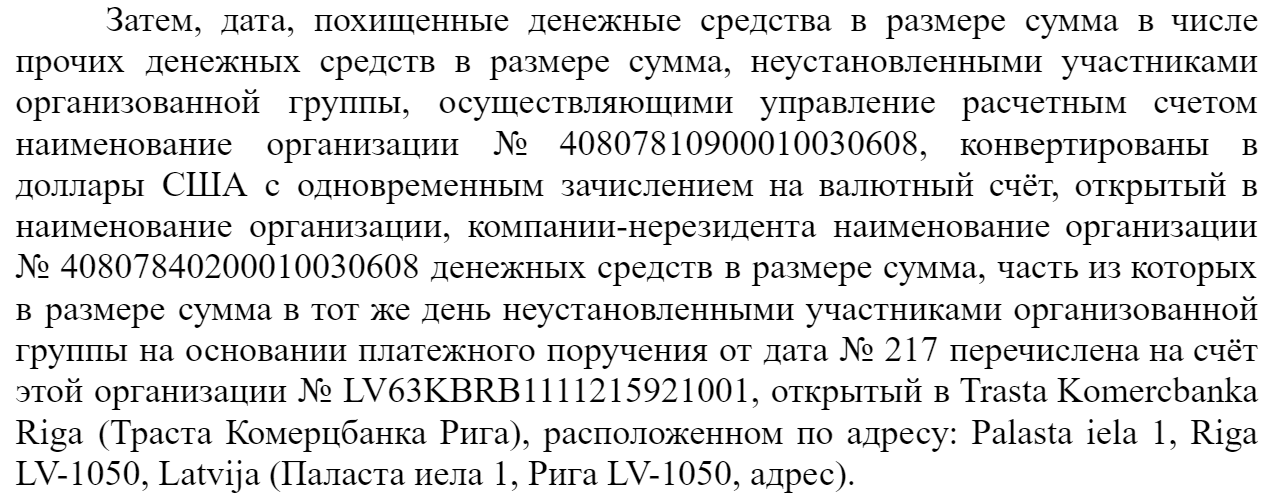 Фрагмент приговора Никулинского районного суда от 10 июля 2019 года по уголовному делу № 01-0003/2019